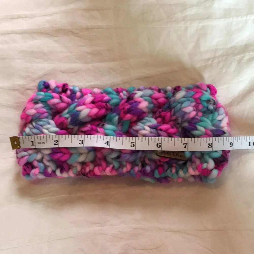 Hand Knit Women's Ear Warmer Headband Merino Wool